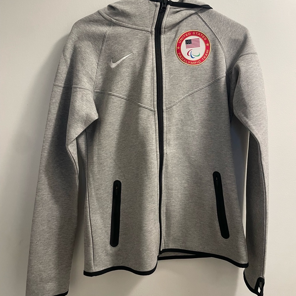 Nike Kids Gray Jacket with USA Emblem
